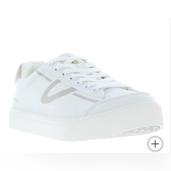 Tretorn Shoes - Tretorn Women’s White & Gray Sneakers size 7.5 NEW!!
